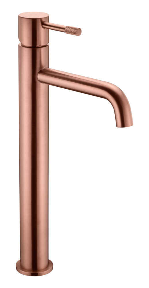 Смеситель для умывальника высокий, Uno Copper Brushed