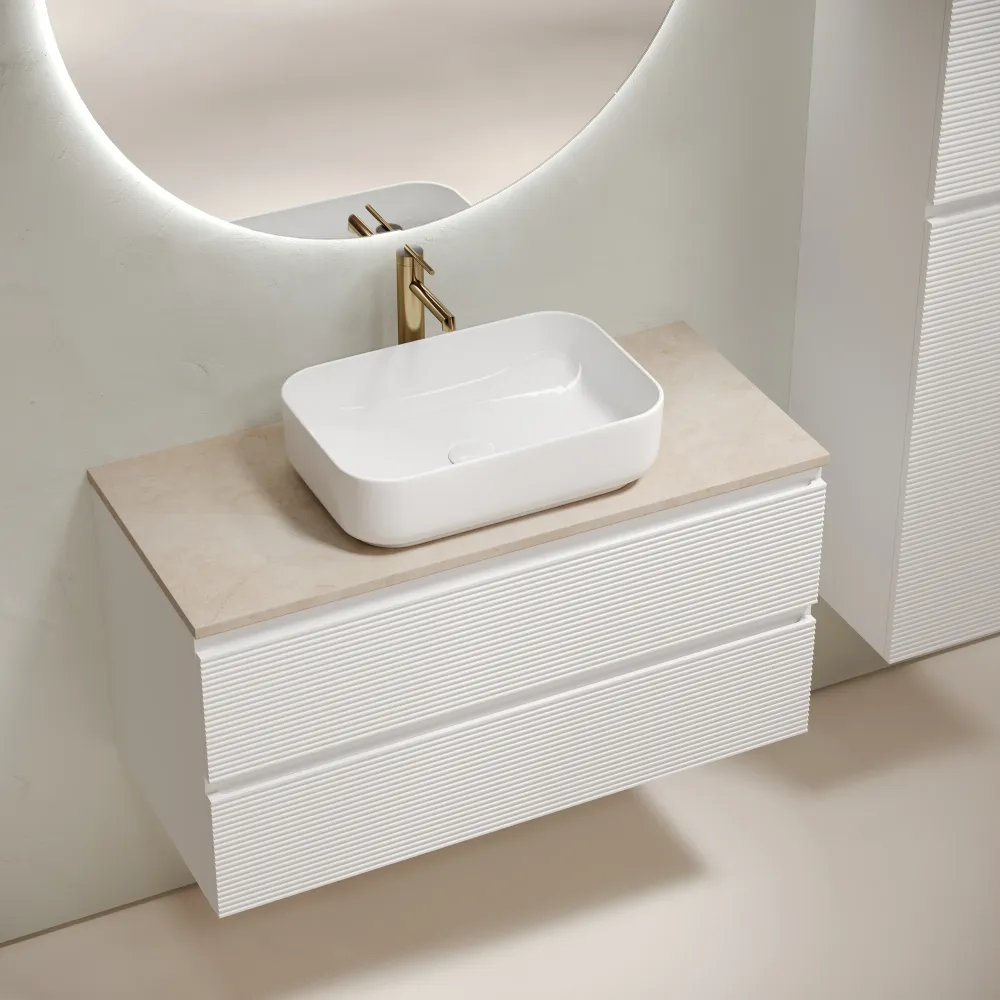 Тумба под столешницу Sancos Фолк (Folk) FL100W 100x45x50 белый матовый (bianco) — фото 9
