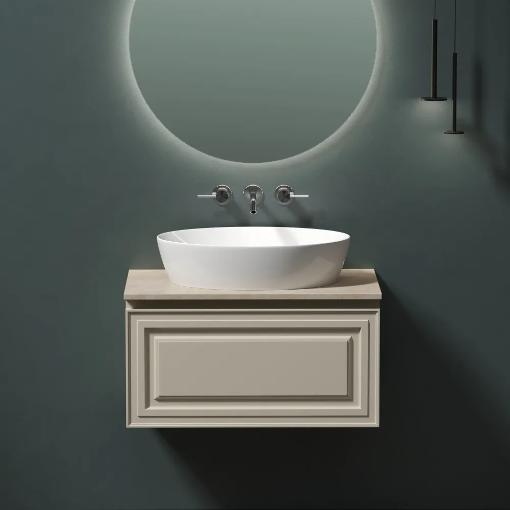 Тумба под столешницу Sancos Самая (Very) VR80CE 80x45x40 бежевый матовый (beige soft) — фото 21