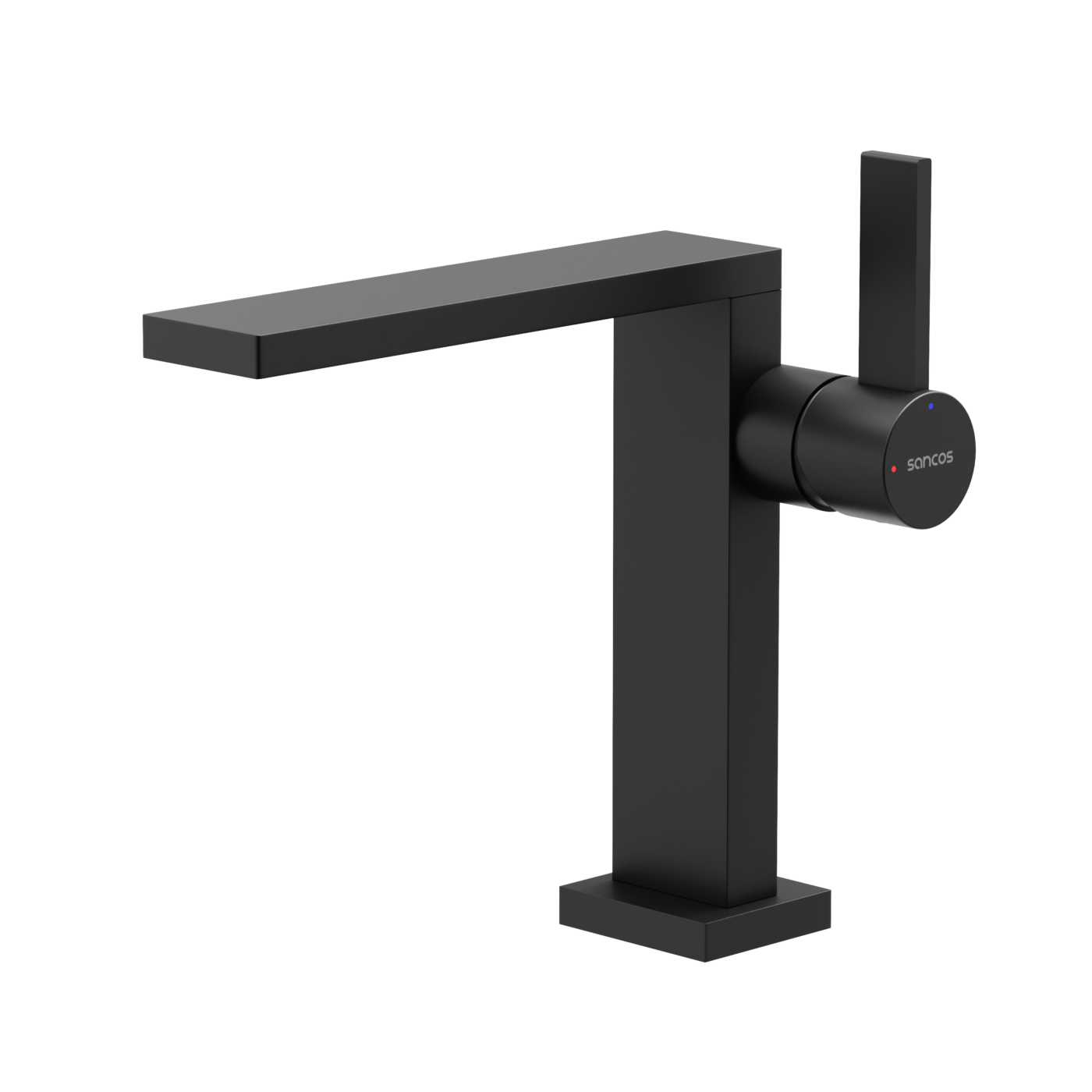 Смеситель для раковины Sancos Linn SC9019MB вакуумное напыление (PVD-покрытие), черный матовый