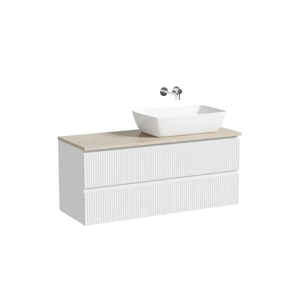 Тумба под столешницу Sancos Сноб Р / Snob R SNR120RW 119,5x44,5x50 бежевый матовый / beige soft — фото 10