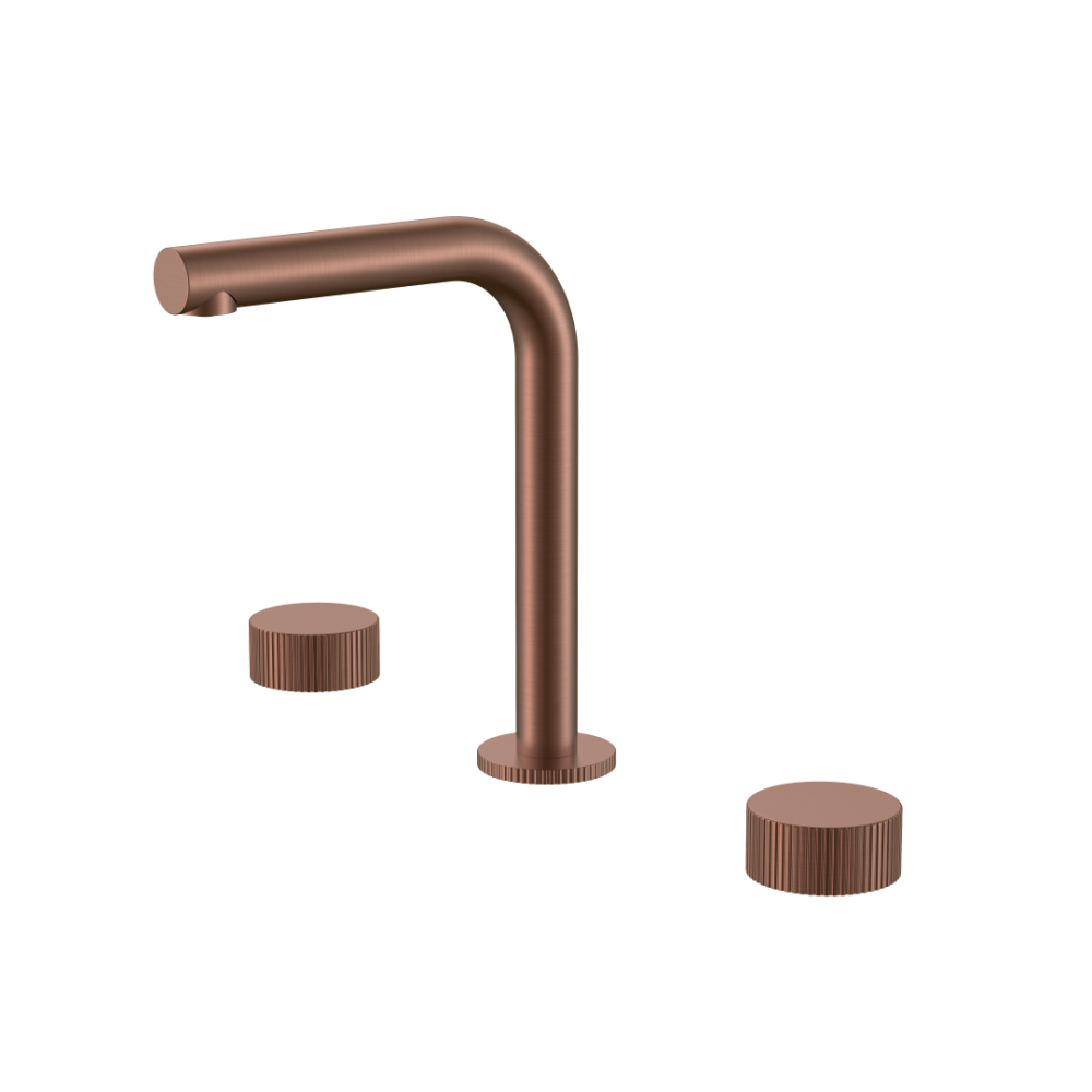 Смеситель на столешницу STICK LINEA на 3 отв. BRUSHED BRONZE