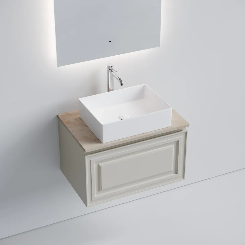 Тумба под столешницу Sancos Самая (Very) VR70CE 70x45x40 бежевый матовый (beige soft) — фото 9