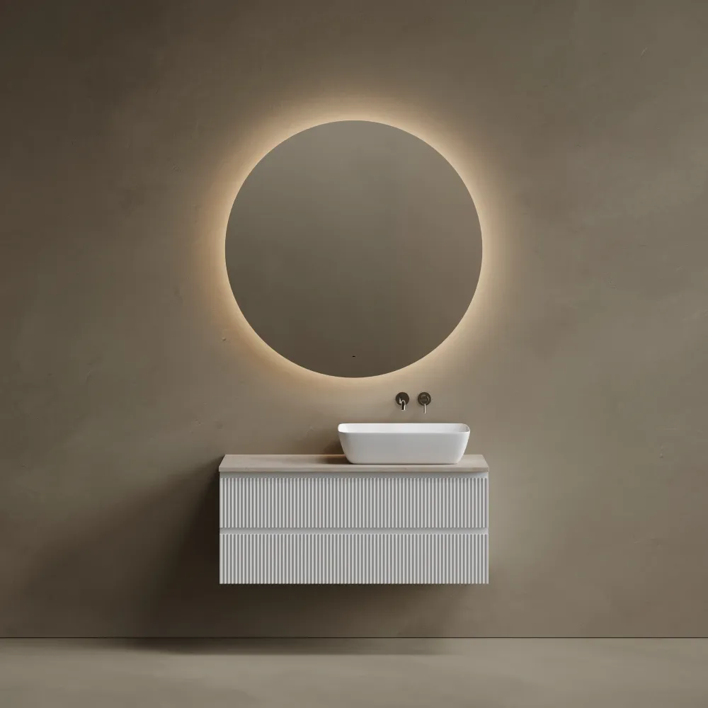 Тумба под столешницу Sancos Сноб Р / Snob R SNR120RW 119,5x44,5x50 бежевый матовый / beige soft — фото 11