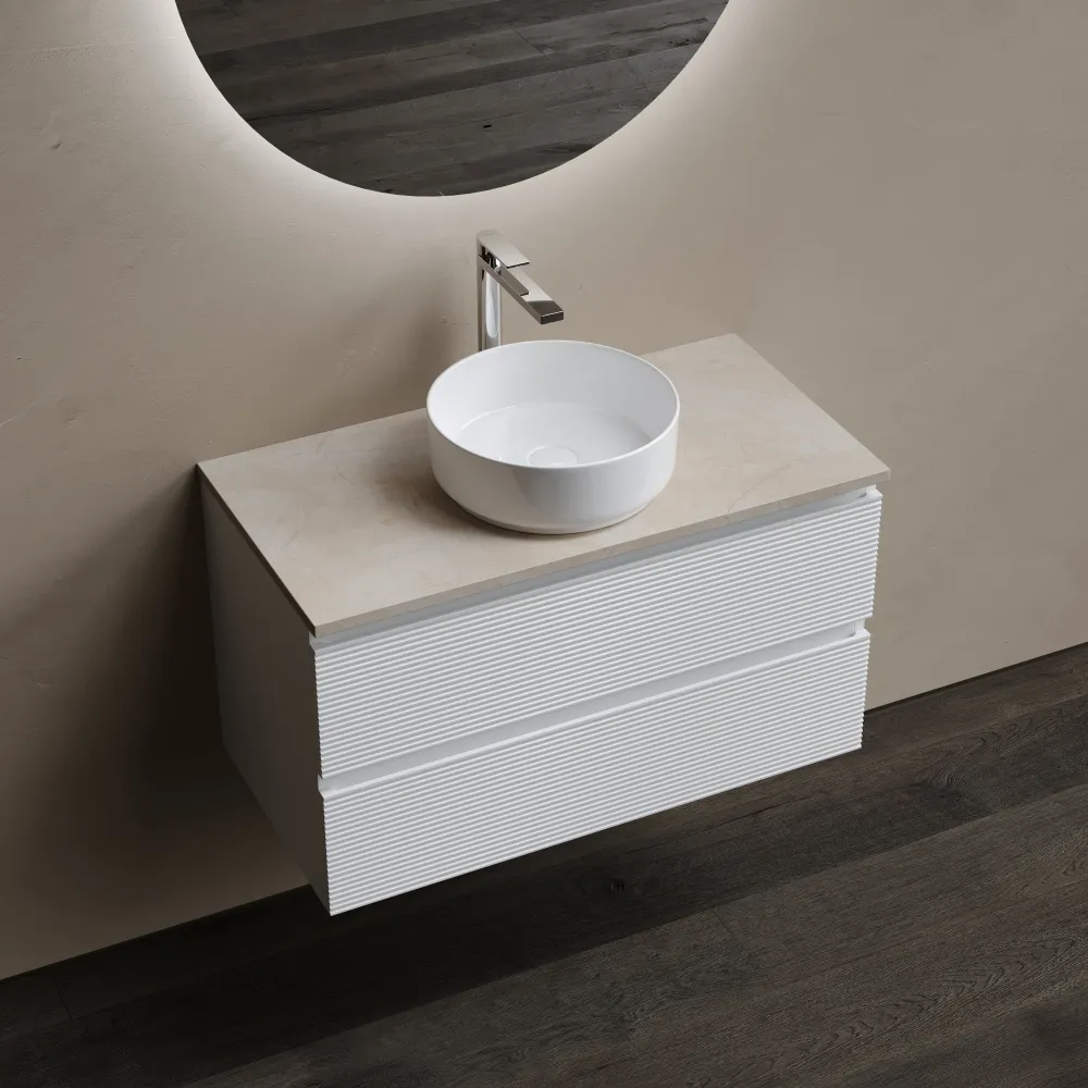 Тумба под столешницу Sancos Фолк (Folk) FL90W 90x45x50 белый матовый (bianco) — фото 9