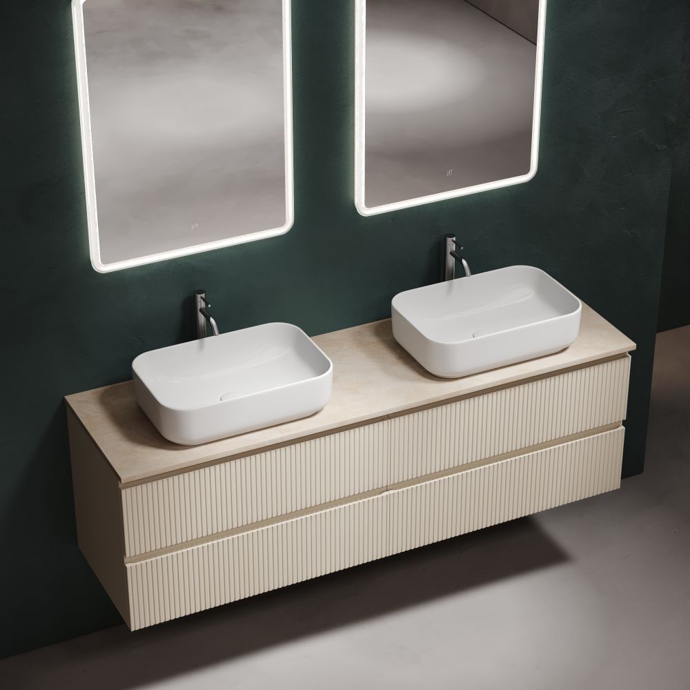 Тумба под столешницу Sancos Сноб Р / Snob R SNR80CE 79x44,5x50 бежевый матовый / beige soft — фото 33