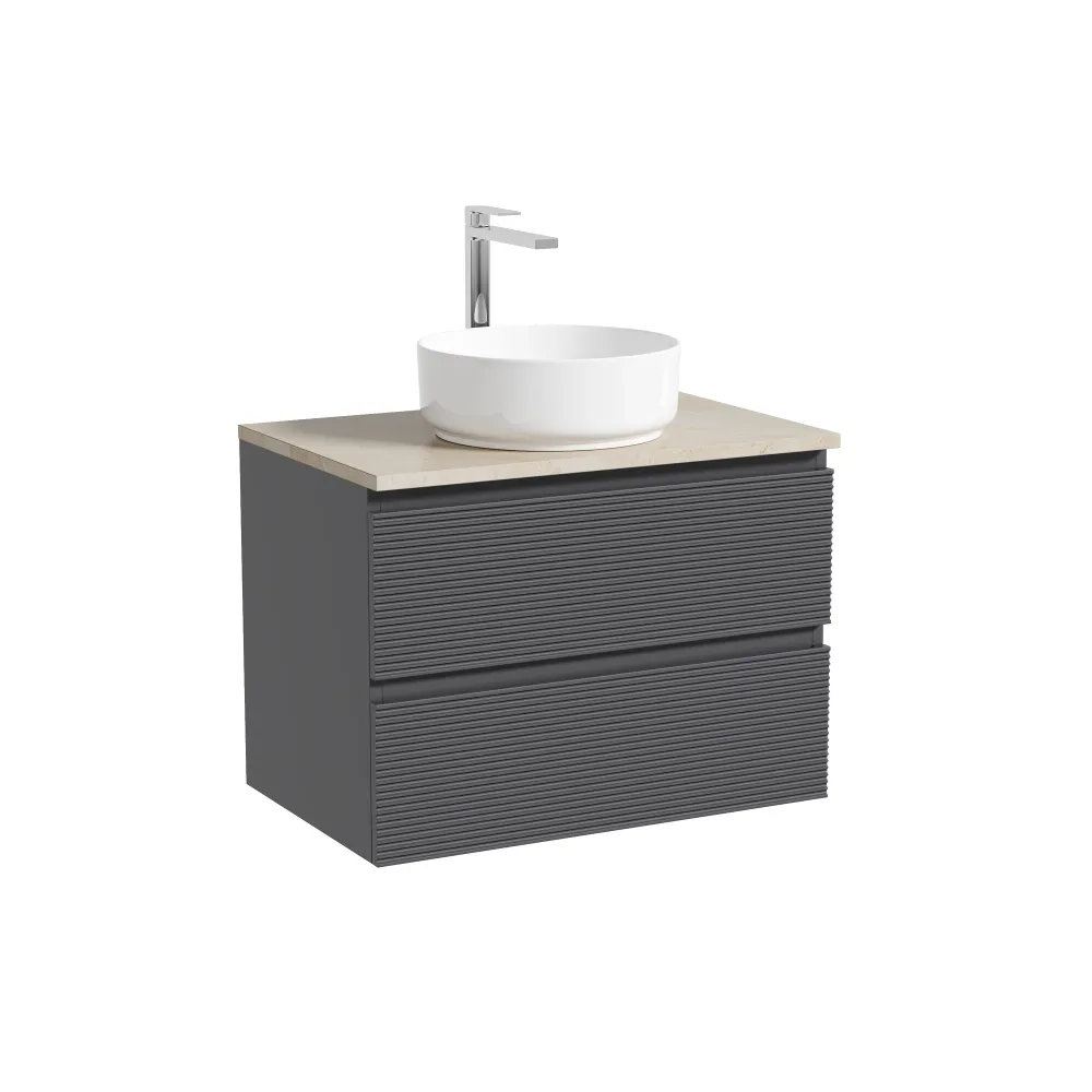 Тумба под столешницу Sancos Фолк (Folk) FL70GS 70x45x50 темный серый (grey soft) — фото 7