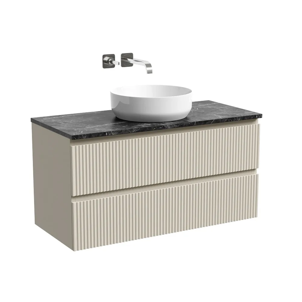 Тумба под столешницу Sancos Сноб Р (Snob R) SNR100CE 100x45x50 бежевый матовый (beige soft) — фото 7