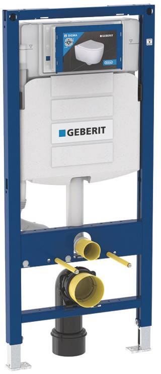 111.300.00.5 Инсталляция Geberit Duofix для подвесного унитаза, 112 см, со смывным бачком скрытого монтажа Sigma 12 см, без крепежа к стене
