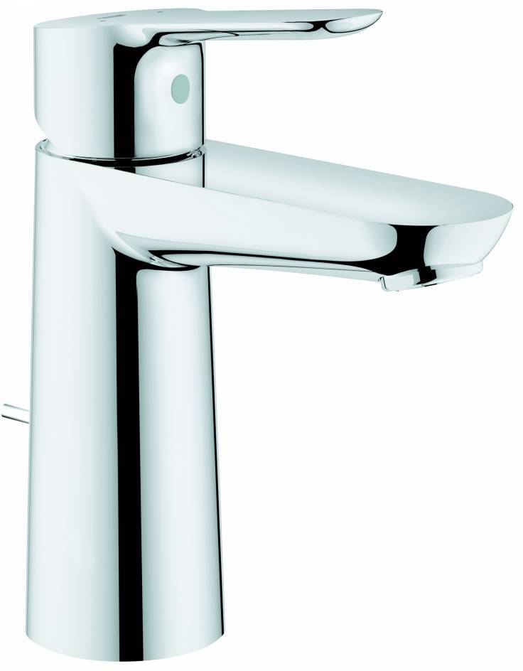 23758000 BauEdge Смеситель для раковины с донным клапаном, M-Size, хром