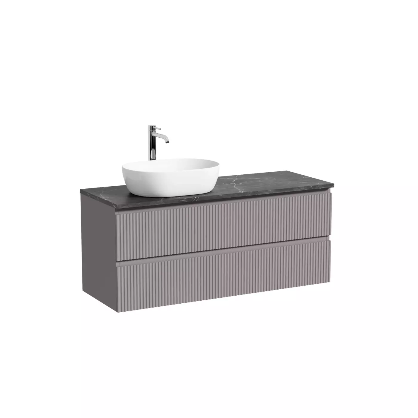 Тумба под столешницу Sancos Сноб Р (Snob R) SNR120LSM 120x45x50 бежевый матовый (beige soft)