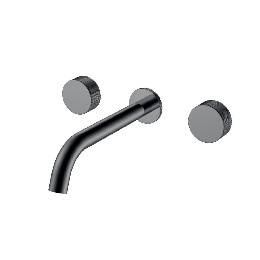 Смеситель из стены STICK TOUCH на 3 отв. Shine Gun Metal