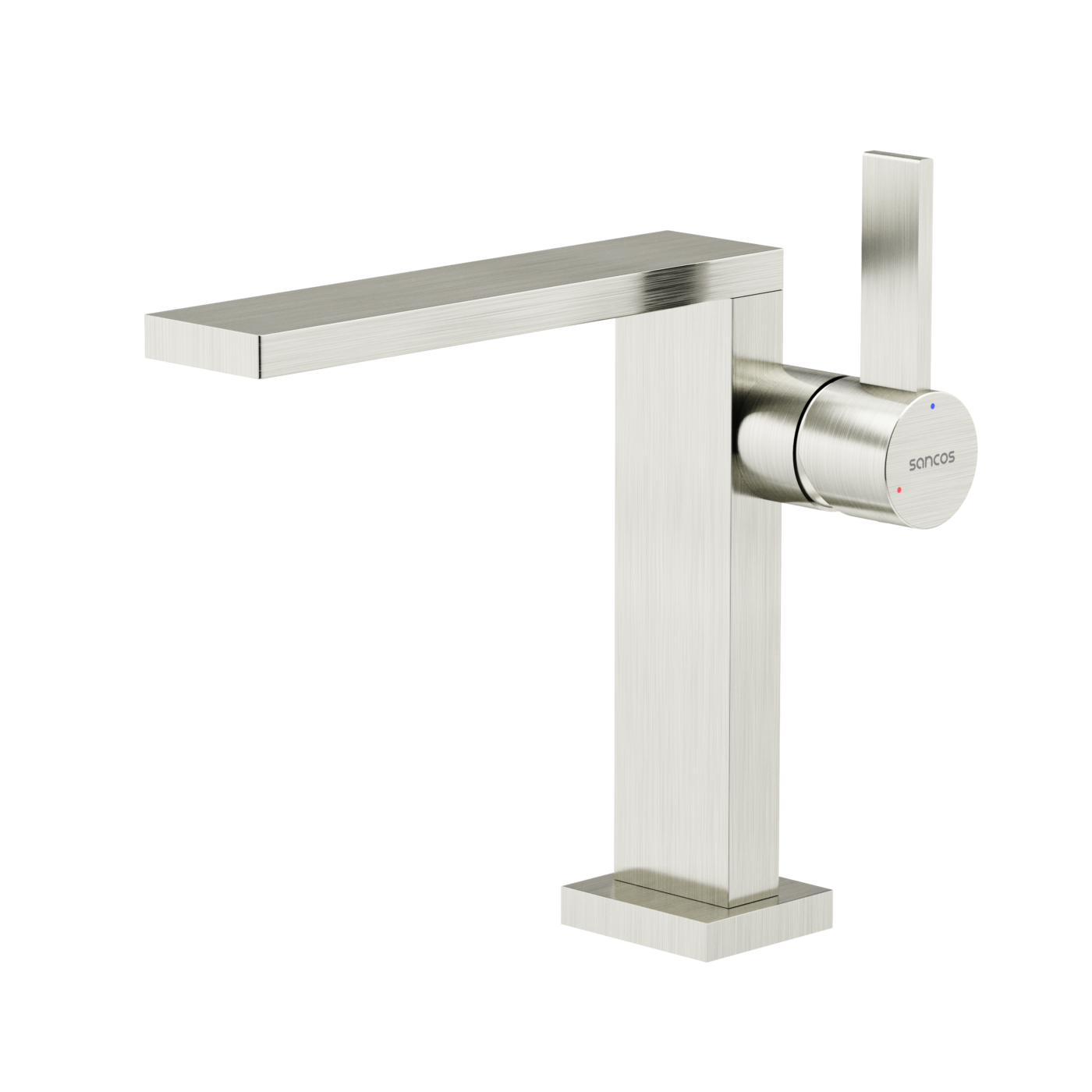 Смеситель для раковины Sancos Linn SC9019BN вакуумное напыление (PVD-покрытие), брашированный никель