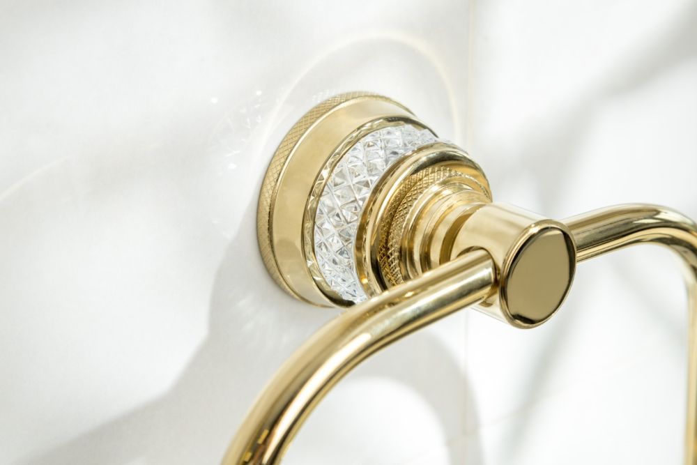 Полотенцедержатель кольцо AURA Gold — фото 3