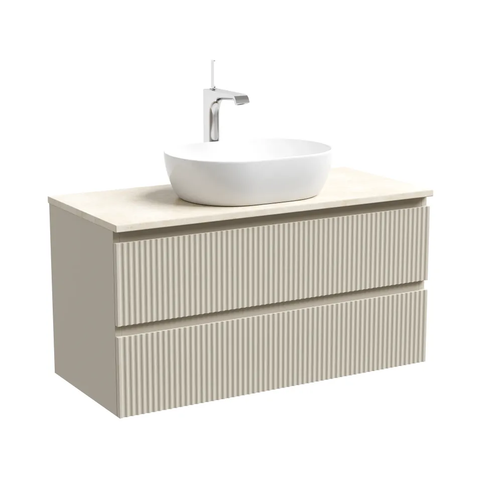 Тумба под столешницу Sancos Сноб Р (Snob R) SNR100CE 100x45x50 бежевый матовый (beige soft) — фото 13