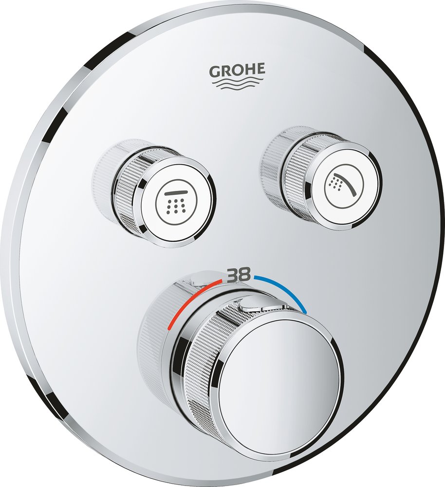 29119000 Grohtherm SmartControl Внешняя часть термостатического смесителя на 2 выхода, хром