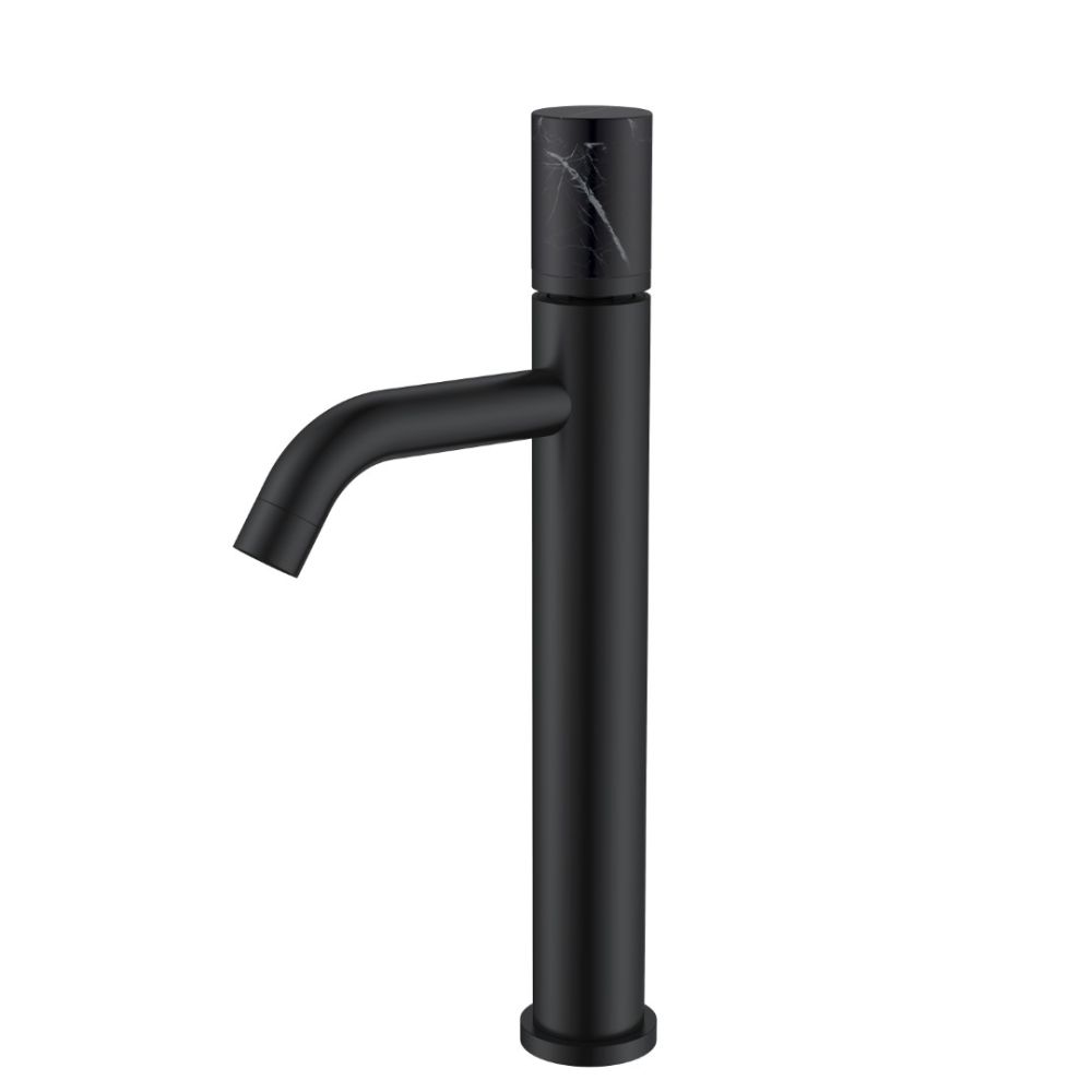 Смеситель STICK для умыв. выс. BLACK MARBLE BLACK_Комплект