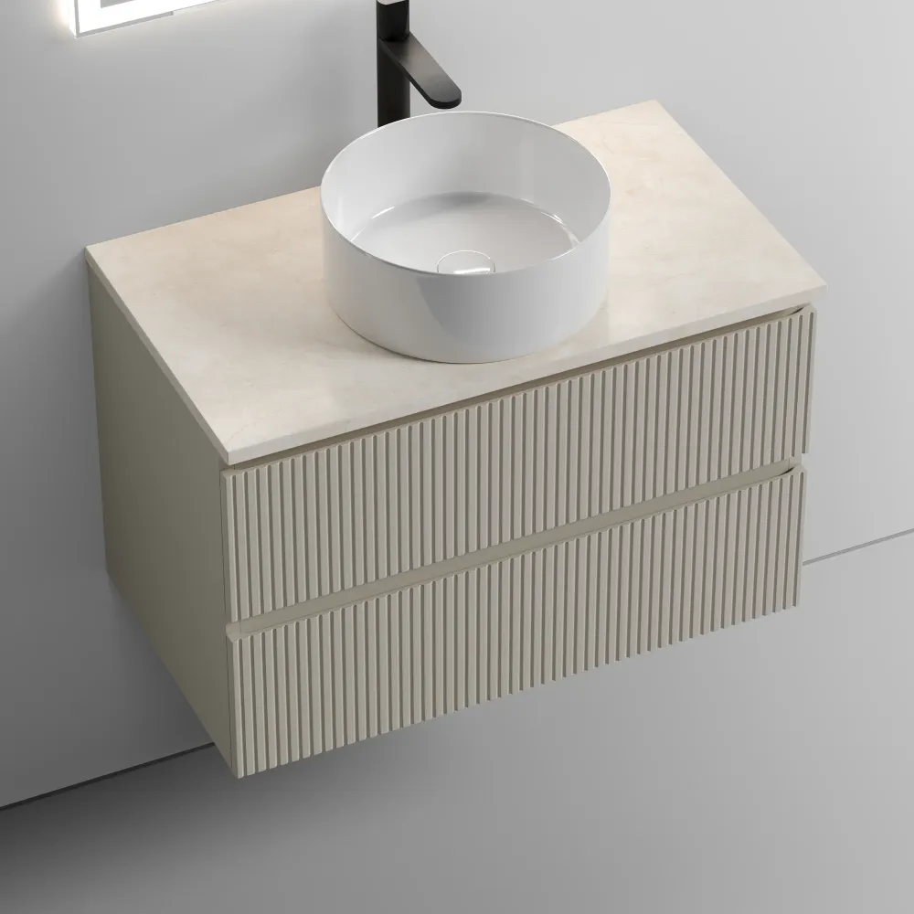 Тумба под столешницу Sancos Сноб T (Snob T) SNT80CE 80x45x50 бежевый матовый (beige soft) — фото 16