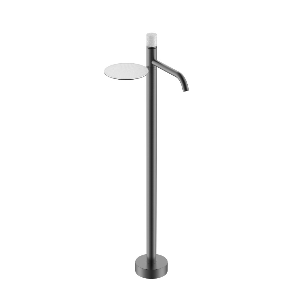 Смеситель STICK напольный для умыв. GUN METAL MARBLE GREY