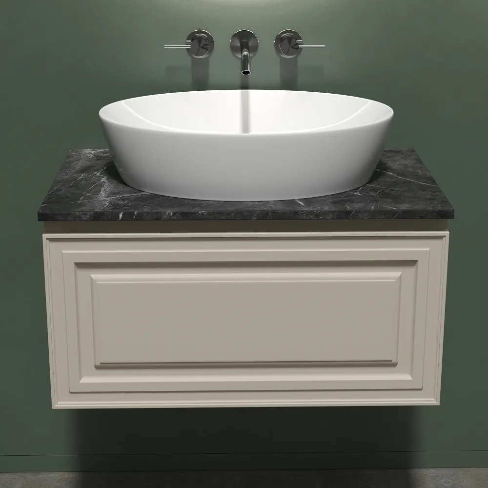 Тумба под столешницу Sancos Самая (Very) VR80CE 80x45x40 бежевый матовый (beige soft) — фото 11