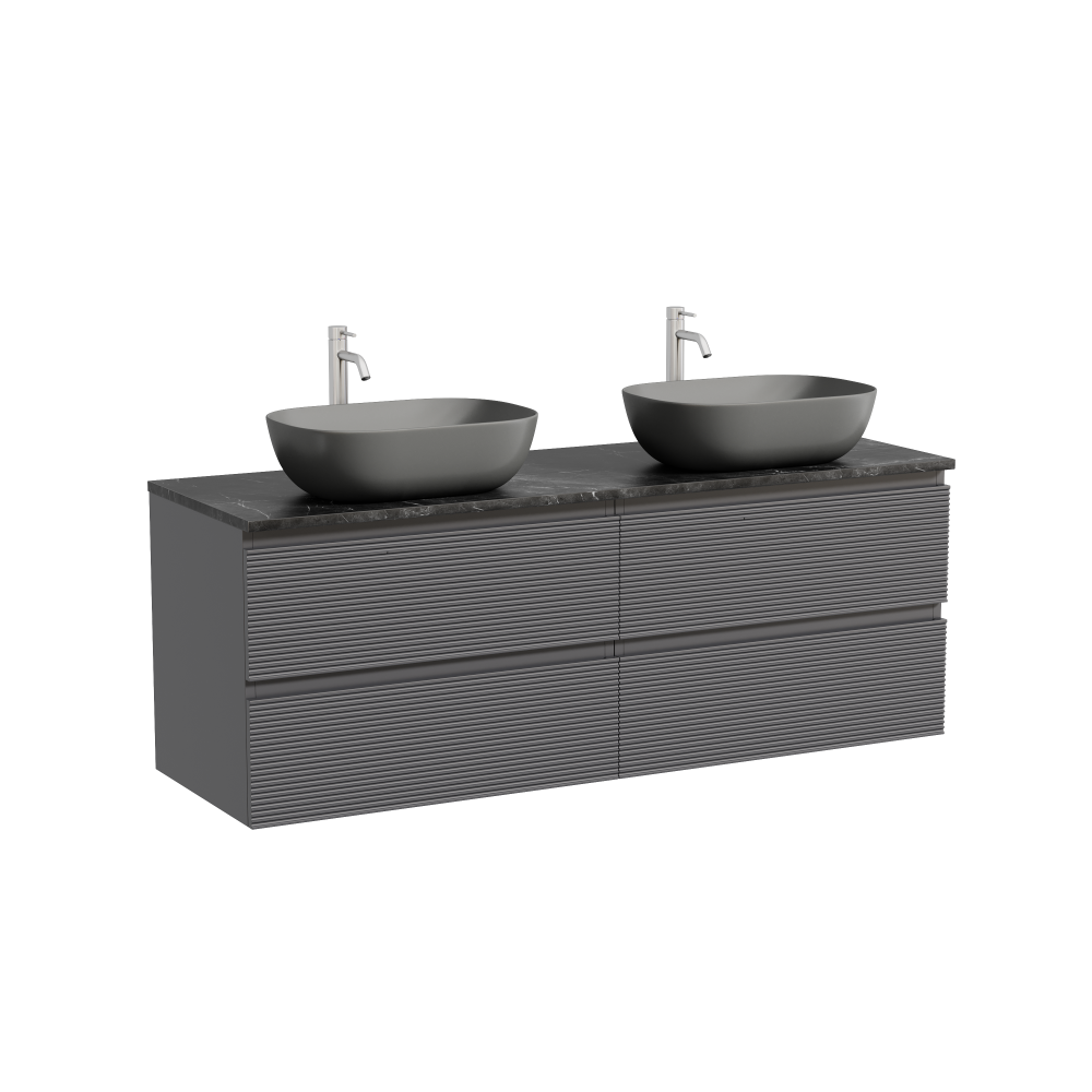 Тумба под столешницу Sancos Фолк (Folk) FL70GS 70x45x50 темный серый (grey soft) — фото 13