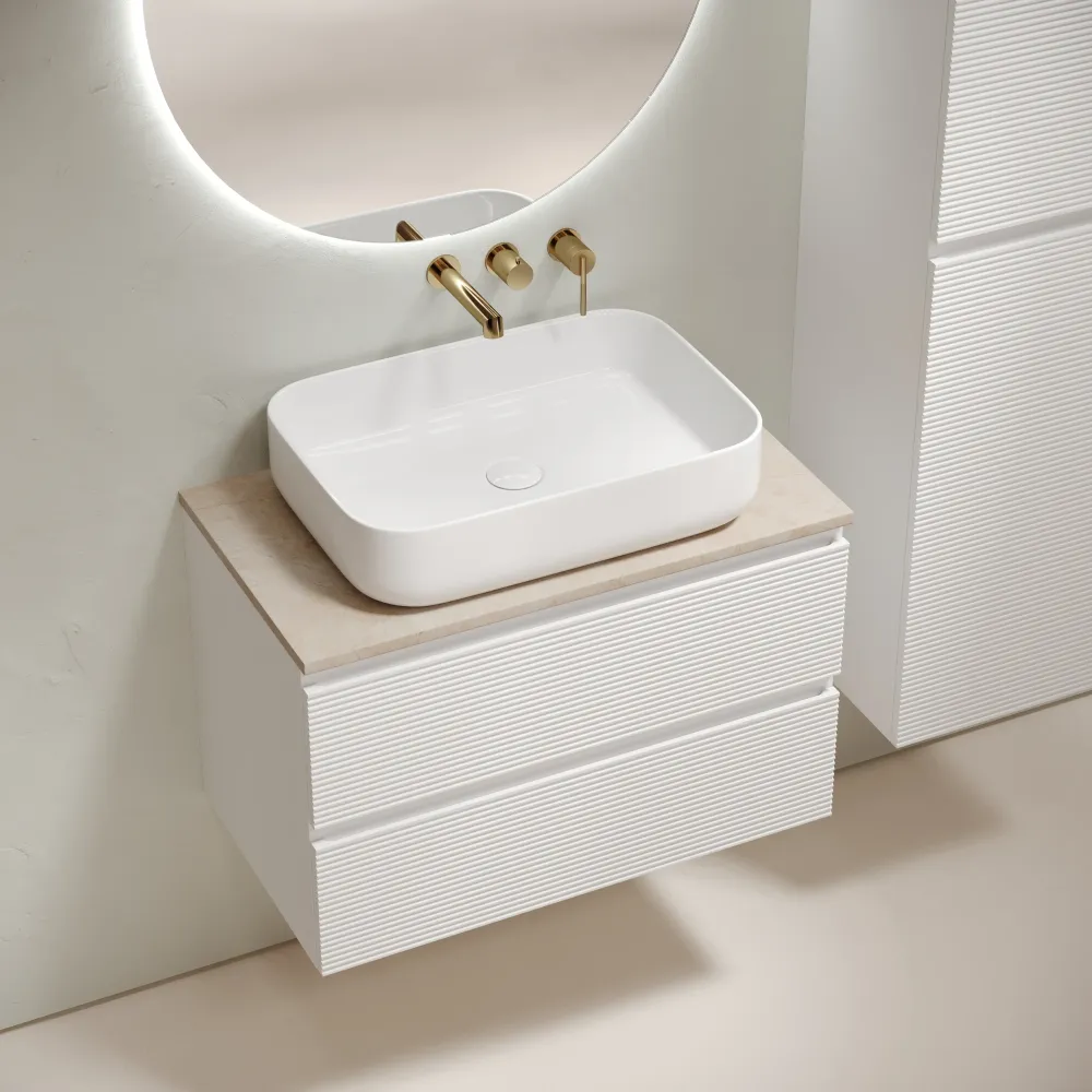 Тумба под столешницу Sancos Фолк (Folk) FL80W 80x45x50 белый матовый (bianco) — фото 12
