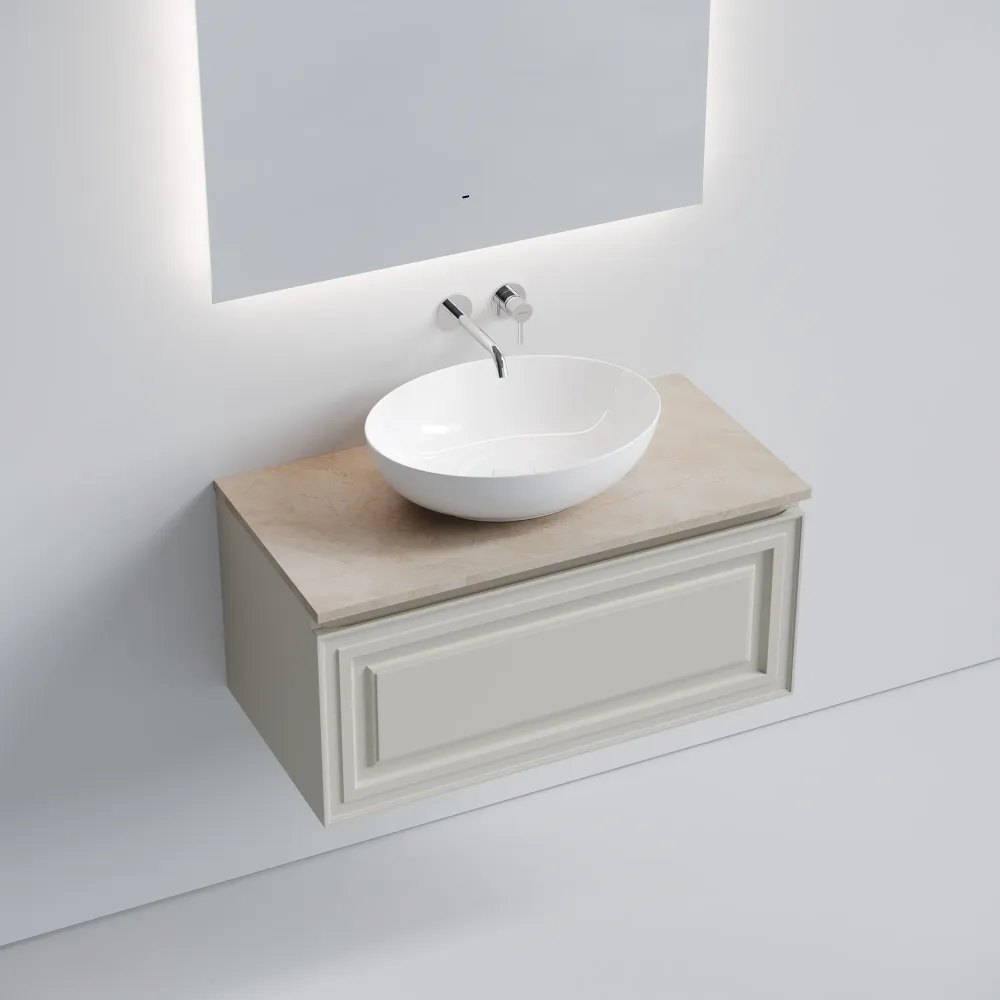 Тумба под столешницу Sancos Самая (Very) VR90CE 90x45x40 бежевый матовый (beige soft) — фото 12