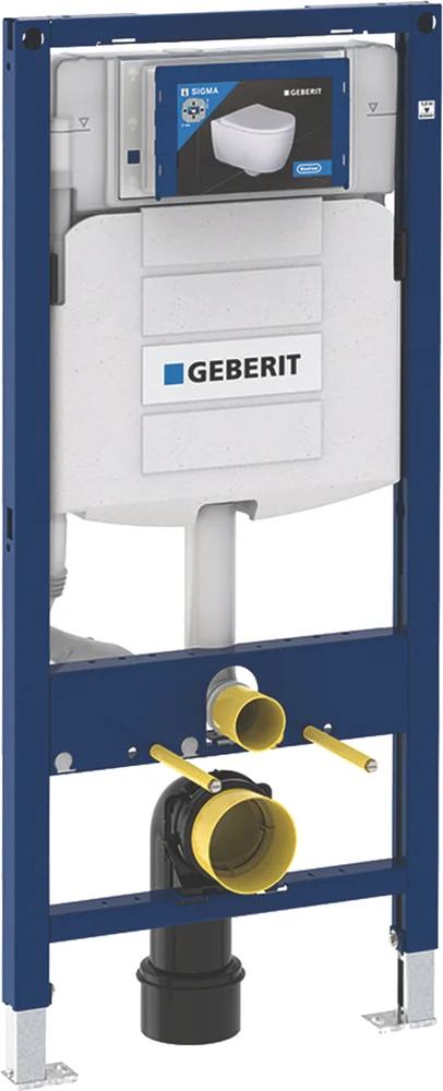 111.950.00.6 Инсталляция Geberit Duofix для подвесного унитаза, 112 см, со смывным бачком скрытого монтажа Sigma 12 см (замена 111.300.00.5)