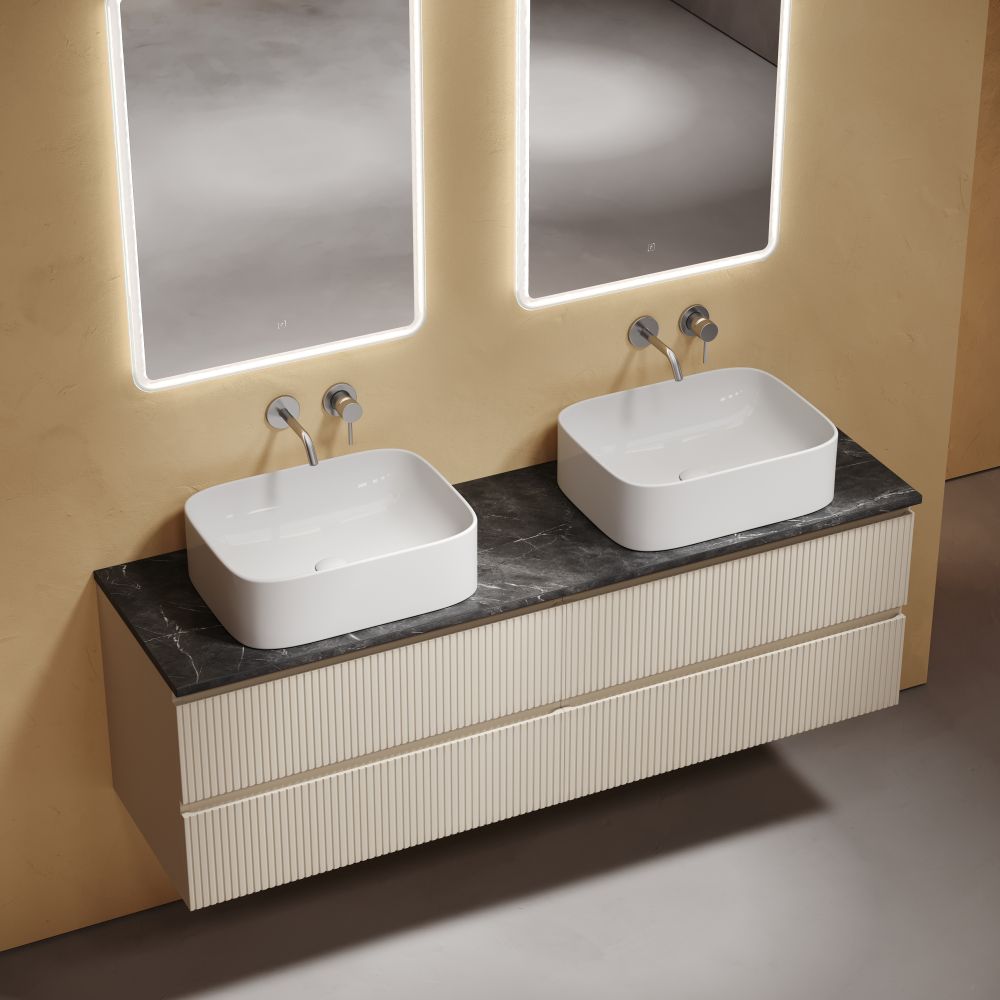 Тумба под столешницу Sancos Сноб T (Snob T) SNT80CE 80x45x50 бежевый матовый (beige soft) — фото 30