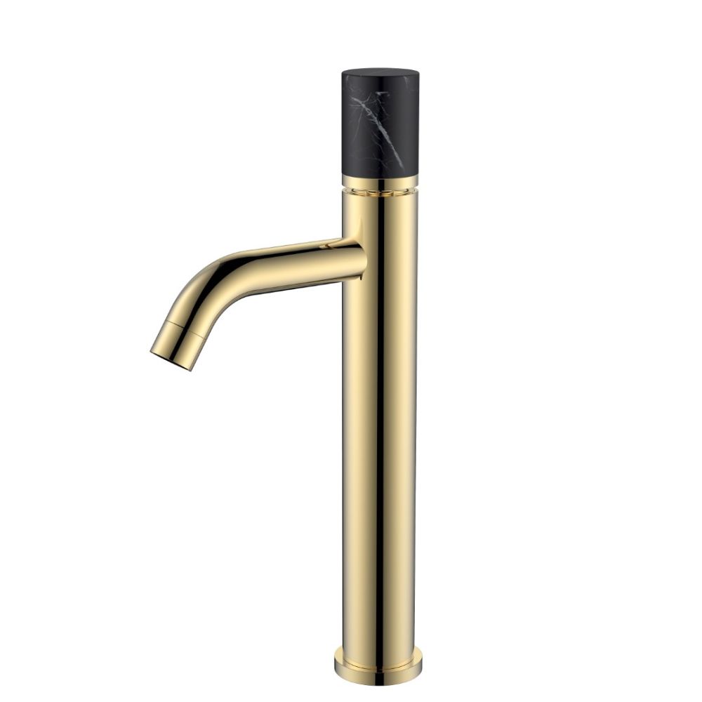 Смеситель STICK для умыв.выс.GOLD MARBLE BLACK_Комплект