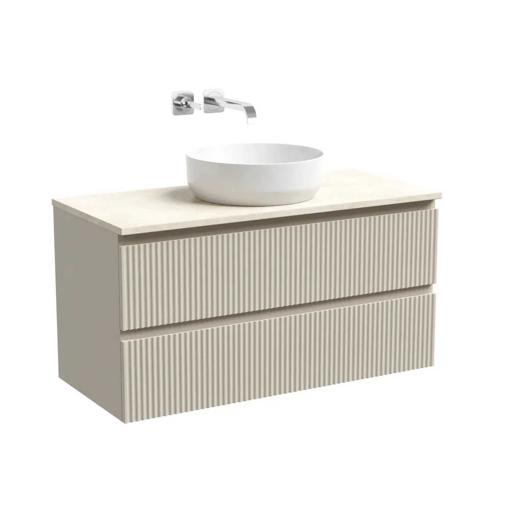 Тумба под столешницу Sancos Сноб Р (Snob R) SNR100CE 100x45x50 бежевый матовый (beige soft) — фото 19
