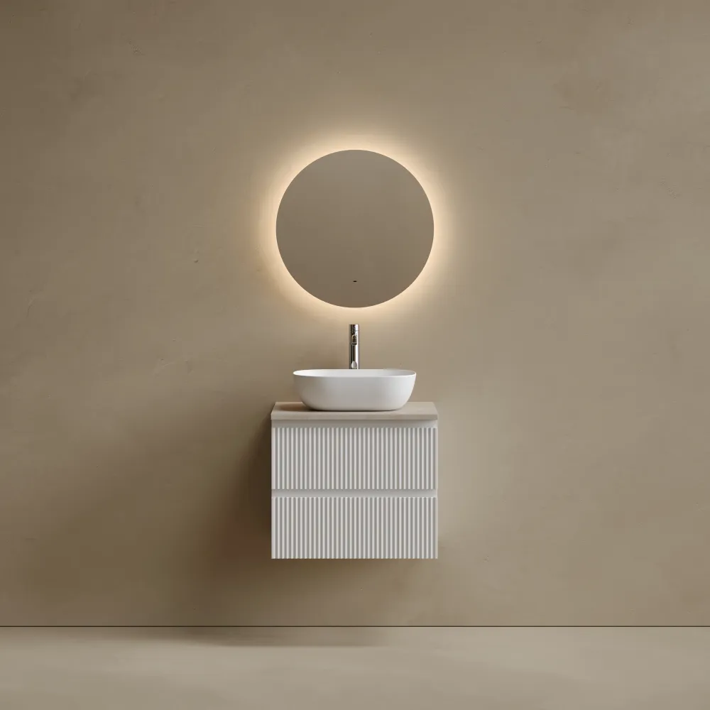 Тумба под столешницу Sancos Сноб Р (Snob R) SNR60W 60x45x50 бежевый матовый (beige soft) — фото 8