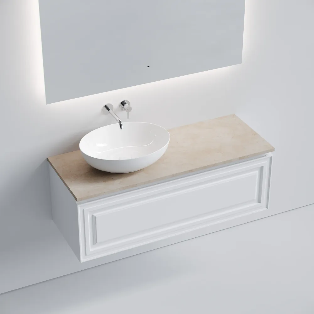 Тумба под столешницу Sancos Самая (Very) VR120LW 120x45x40 белый матовый (bianco) — фото 12