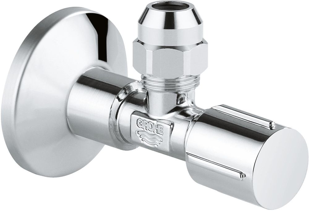 22039000 Вентиль угловой 1/2″-3/8″ для подключения смесителей, хром