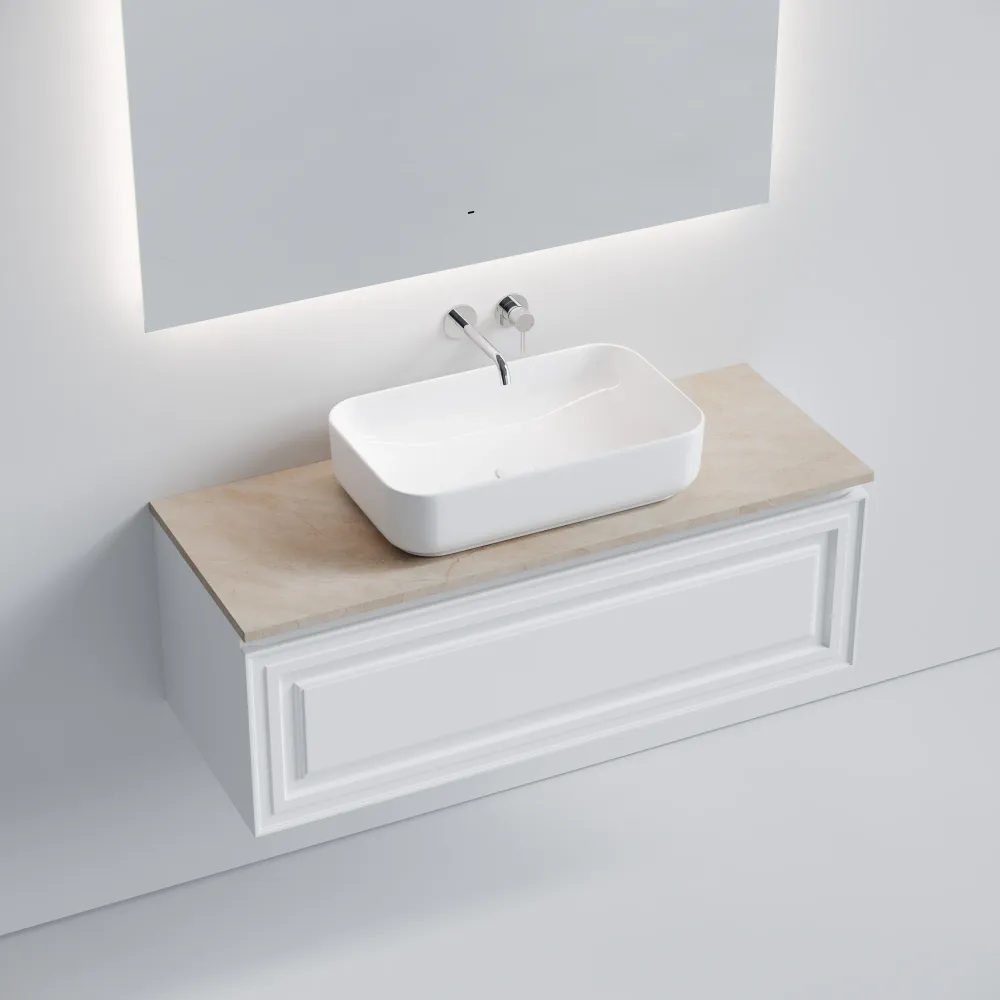 Тумба под столешницу Sancos Самая (Very) VR120W 120x45x40 белый матовый (bianco) — фото 12