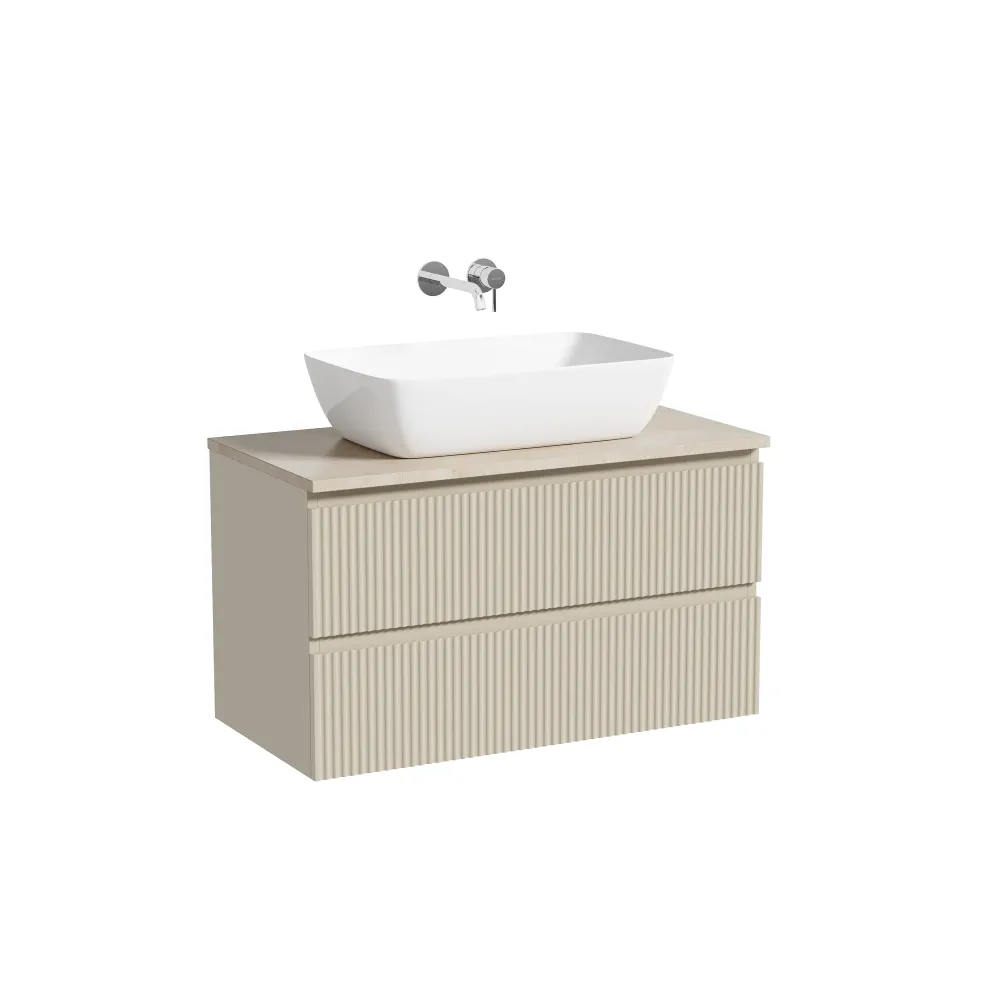 Тумба под столешницу Sancos Сноб Р (Snob R) SNR90CE 90x45x50 бежевый матовый (beige soft) — фото 10