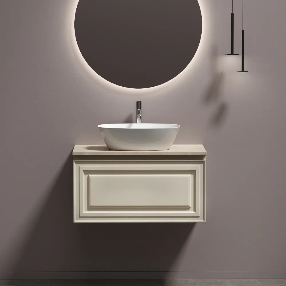 Тумба под столешницу Sancos Самая (Very) VR80CE 80x45x40 бежевый матовый (beige soft) — фото 15