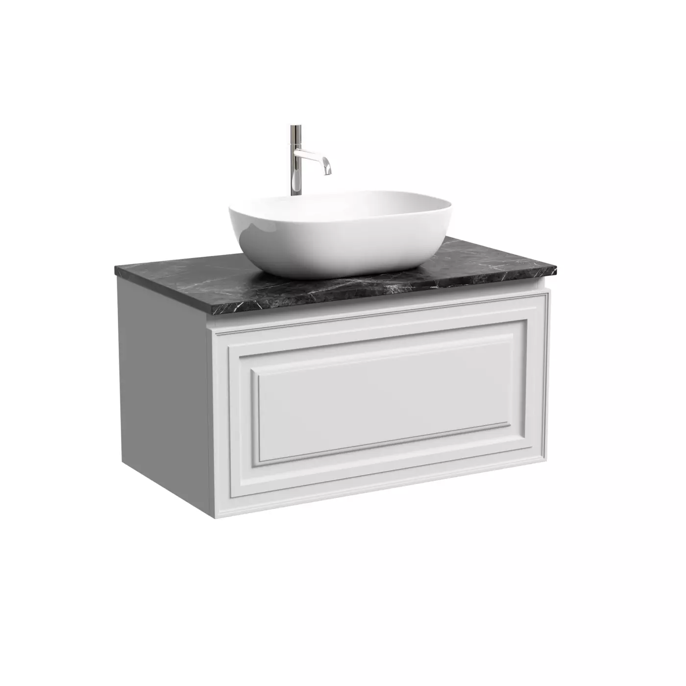 Тумба под столешницу Sancos Самая (Very) VR80W 80x45x40 белый матовый (bianco)