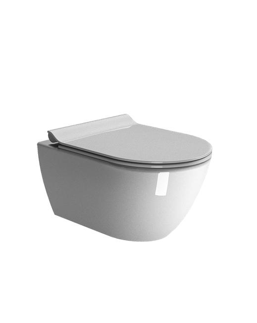 8815FR511 PURA унитаз подвесной безободковый 55х36/F Swirlflush с креплением белый глянцевый