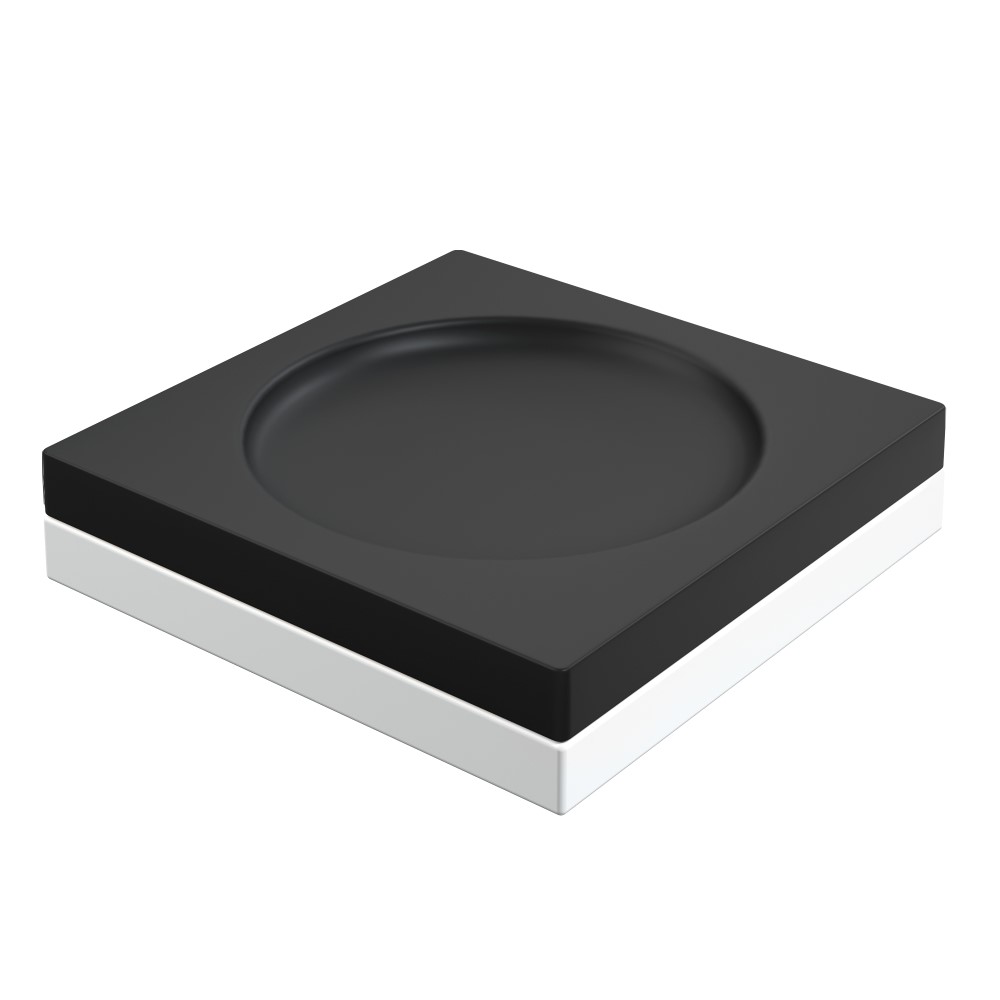 Мыльница квадратная Qubic Black