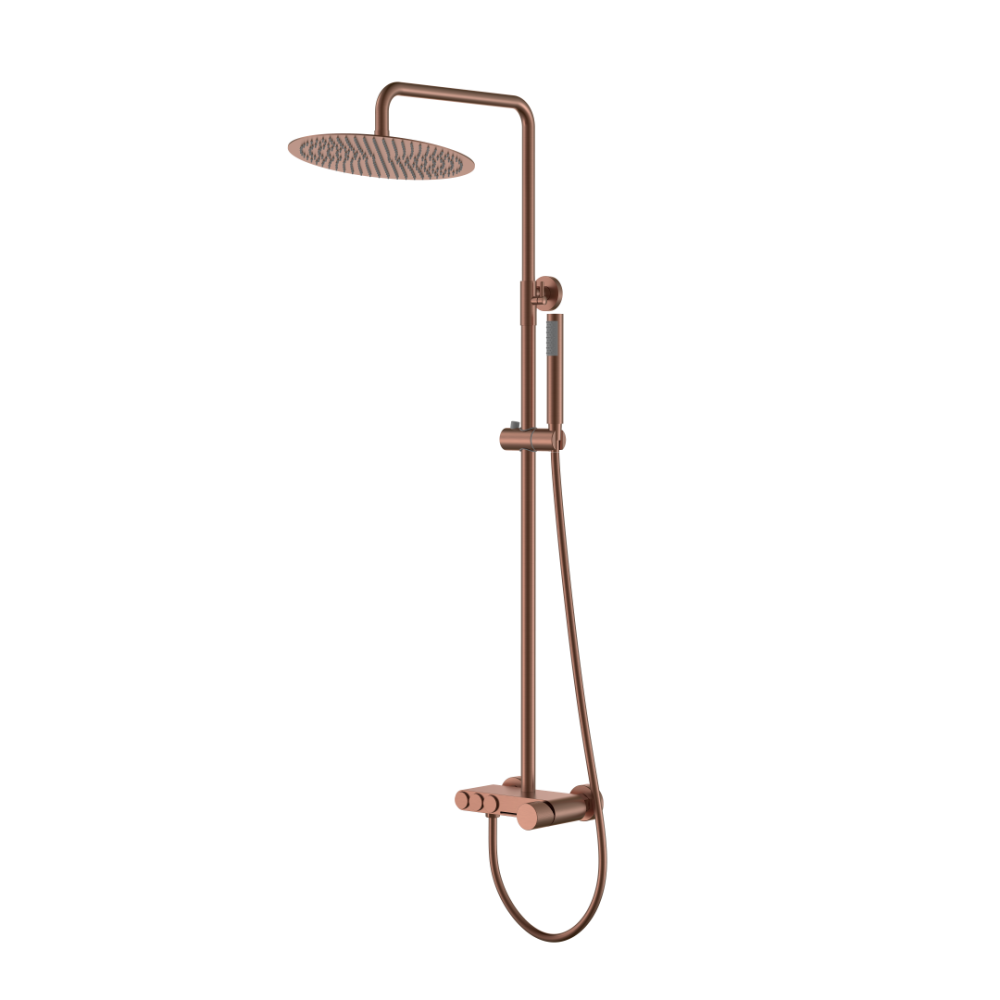 Стойка для душа STICK BRUSHED BRONZE SPIRALE