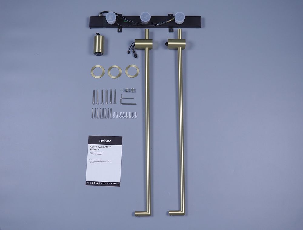 Полотенцесушитель электрический ABBER Charme AH4002G золото матовое