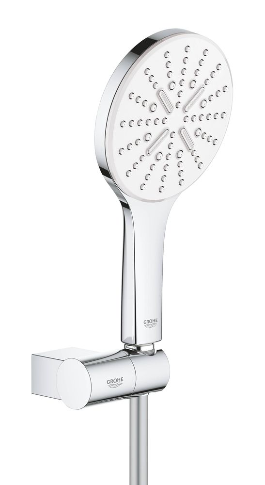 26580LS0 Rainshower SmartActive 130 Душевой набор III (круглый ручной душ, настенный держатель, шланг 1500 мм), 9,5 л/мин, белая луна