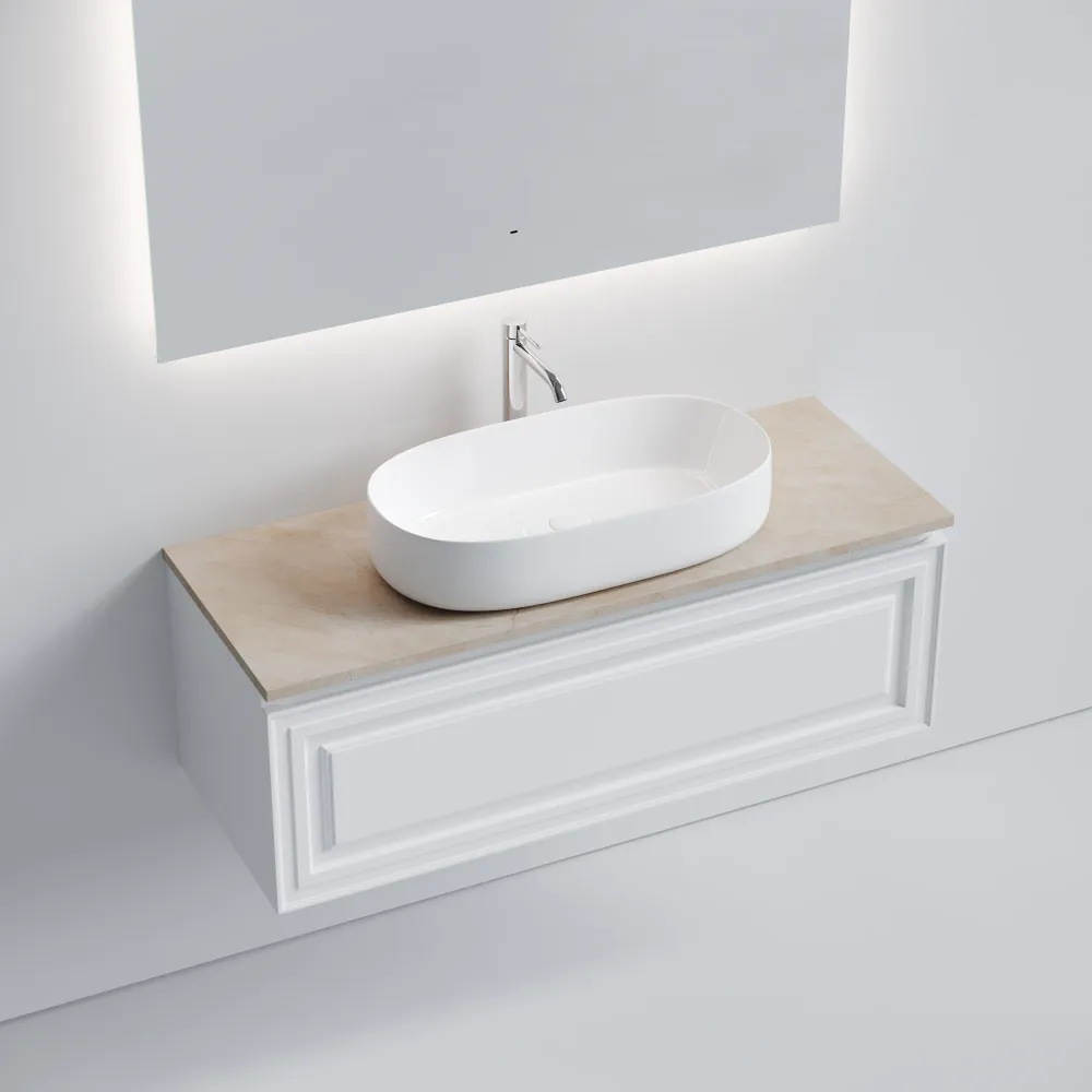 Тумба под столешницу Sancos Самая (Very) VR120W 120x45x40 белый матовый (bianco) — фото 9