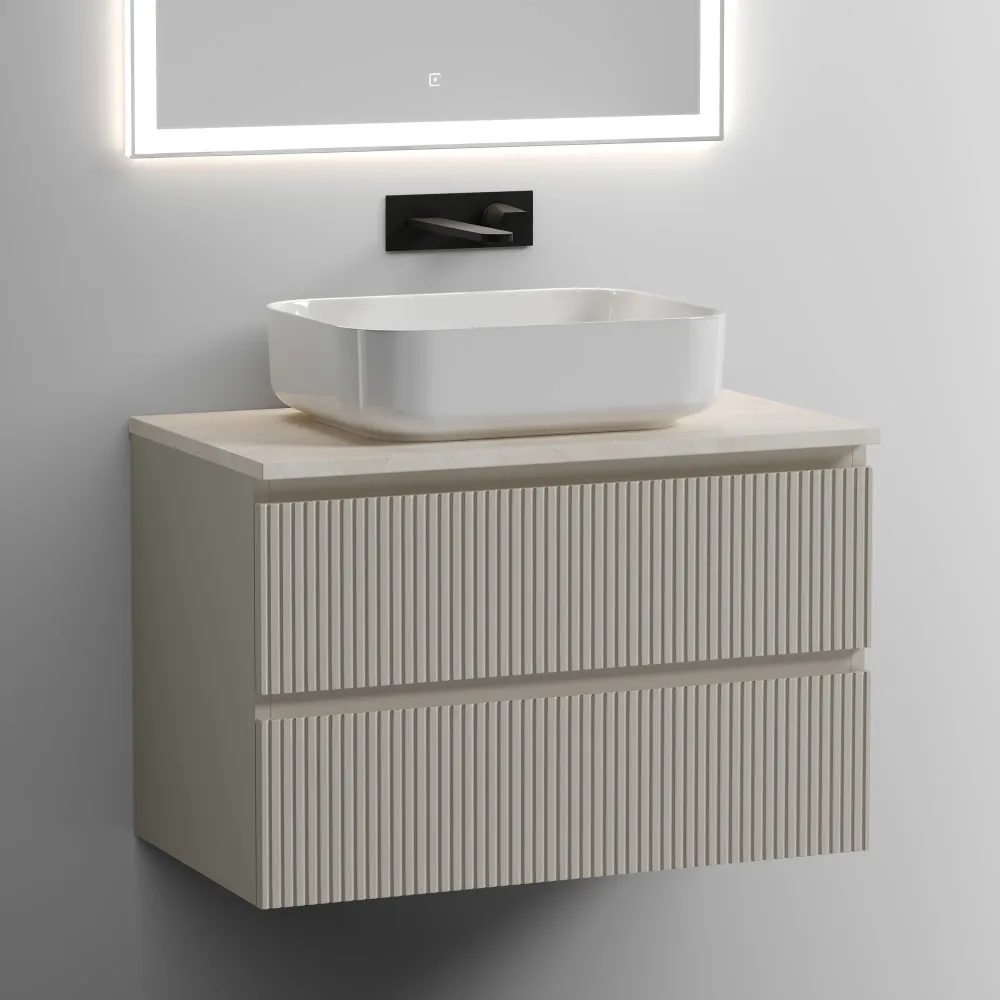 Тумба под столешницу Sancos Сноб T (Snob T) SNT80CE 80x45x50 бежевый матовый (beige soft) — фото 20