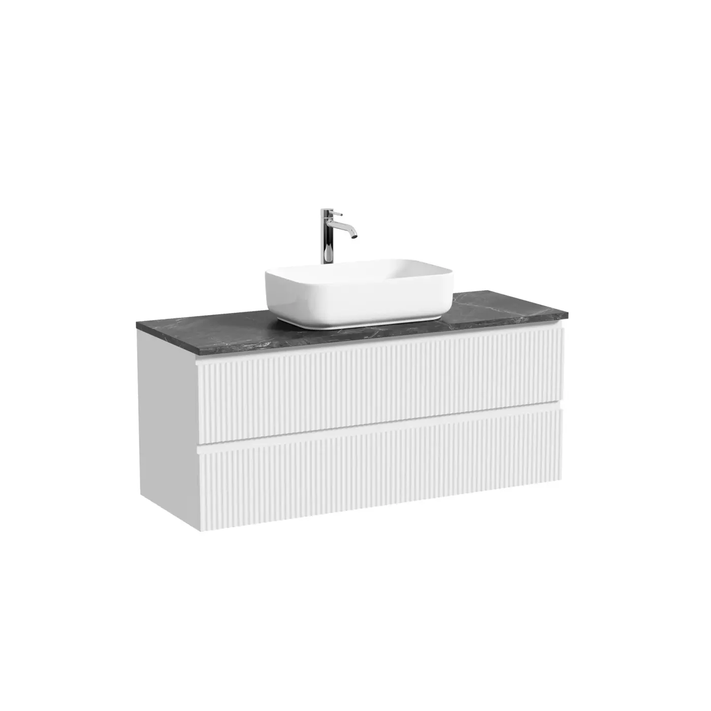 Тумба под столешницу Sancos Сноб Р (Snob R) SNR120W 120x45x50 белый матовый (bianco)