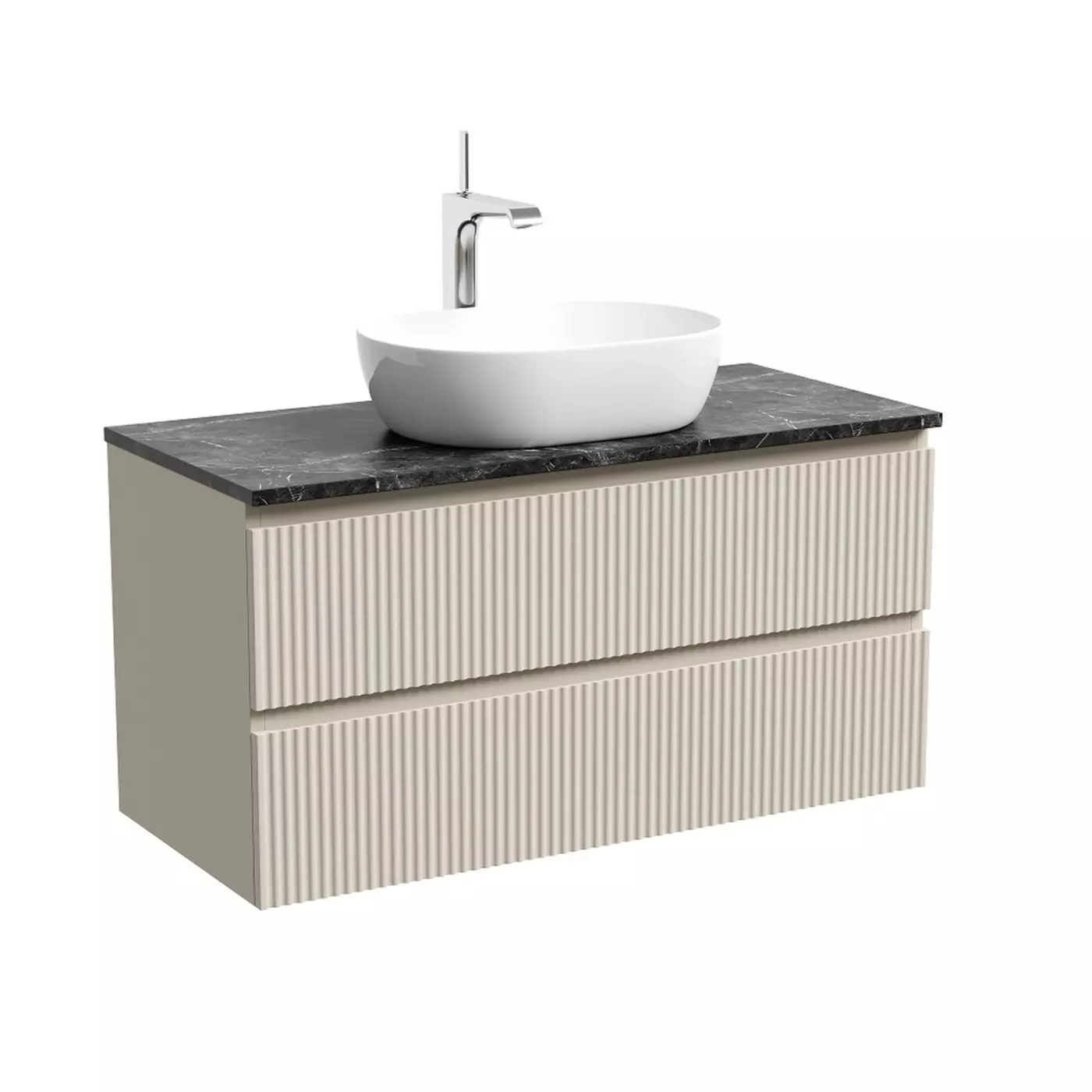 Тумба под столешницу Sancos Сноб Р (Snob R) SNR100CE 100x45x50 бежевый матовый (beige soft)