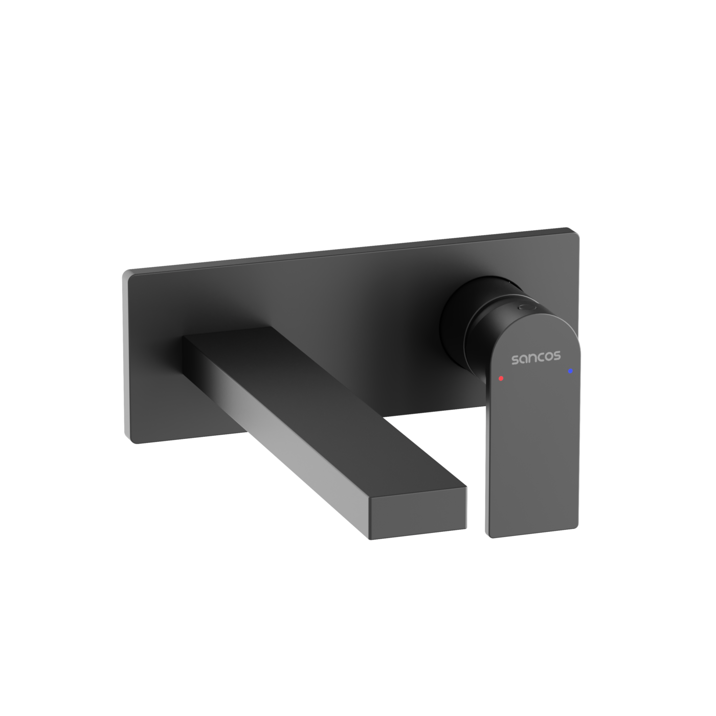 Смеситель для раковины Sancos Studio SC9017MB встраиваемый, с внутренней частью, черный матовый