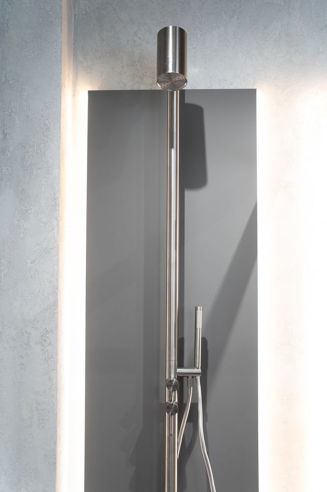 Душ ABBER Wasser Kreis 316 AF8180BST напольный, брашированная сталь
