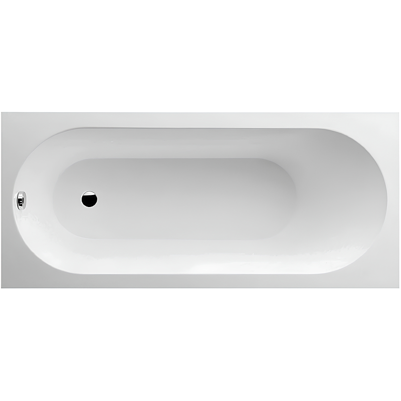UBQ 177 OBE 2V-01 OBERON Solo Ванна 170x70, с ножками, белая, материал кварил Quaryl®, вкл. сверло для перелива